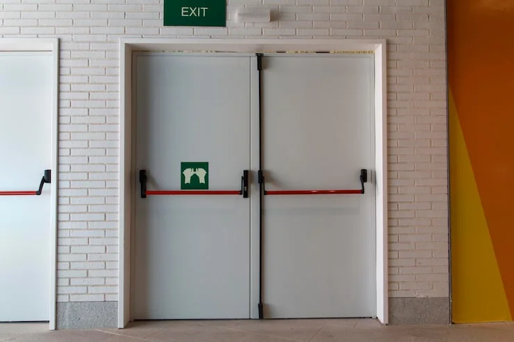 fechadura para porta corta fogo industrial