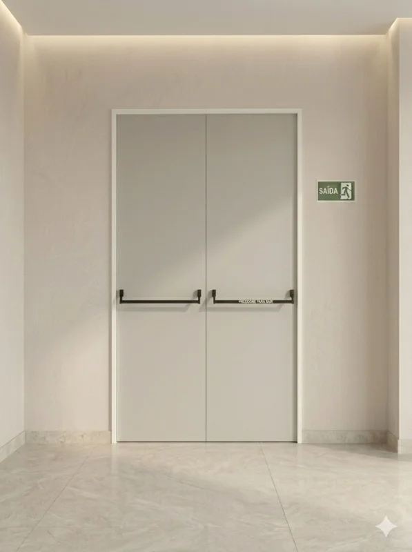 porta corta fogo dupla
